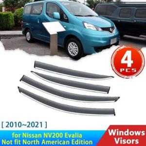 日産 NV200 M20 EVALIA 2010-2021ACESSORIES 窓用デフレクター 目...