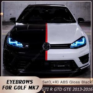 フォルクスワーゲン VW L + RヘッドライトアイブロウABSトリムカバーゴルフ7 VII MK7...