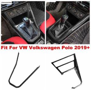 フォルクスワーゲン VW ポロ2019-2023用センターコンソールギア 装飾ストリップカバー カー...