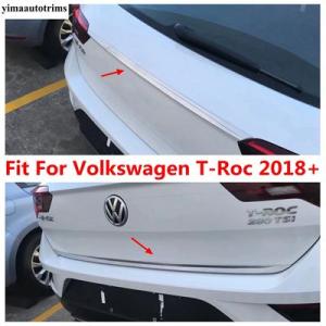 フォルクスワーゲン VW T-ROC ROCのリアトランクとストリップ用のクリア上部リッド ステンレ...