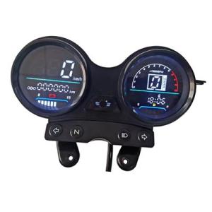 ヤマハ デジタルスピードメーター12V YBR 125用 スペア 簡単な取付 モーターバイク デジタルランニング距離計 スピードメーター USB｜calore