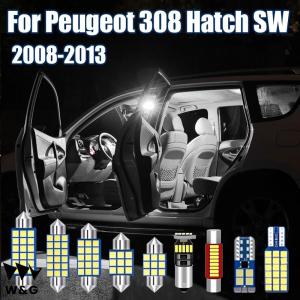 プジョー 308 ハッチ SW 2008 09-13 車 LED 電球車室内ドーム ランプ洗面台ミラー トランク ライト アクセサリー