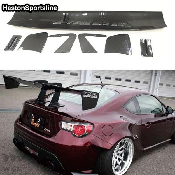 GT86 BRZ VOLTEX スタイル リアル カーボン ファイバー車リア トランク スポイラーウ...