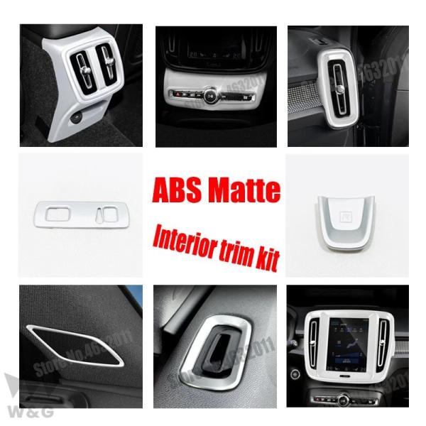 ボルボ XC40 2017-2019 ABS マット カーエアコン 小型 リア エアアウトレット ベ...