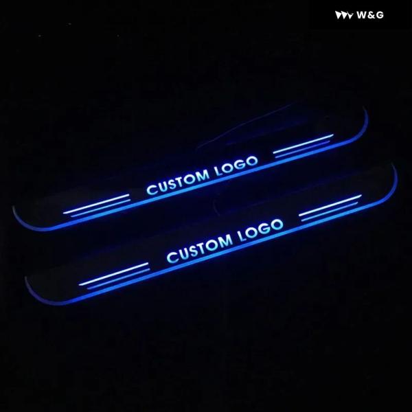 並行輸入品 トリム ペダル LED 12V 車用ライト ドアシル スカッフプレート ダイナミックスト...