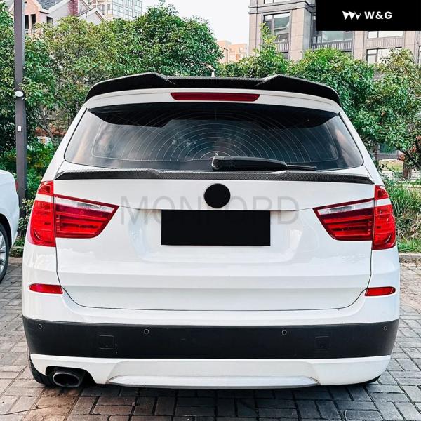 並行輸入品 テールスポイラー リアミッド トランク スポイラー トップウィング BMW X3 F25...