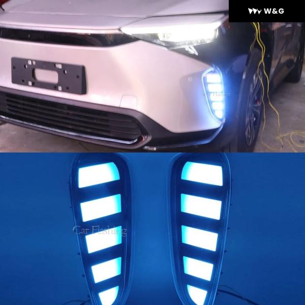 並行輸入品 1ペア 車用 LED デイタイム ランニングライト トヨタ BZ4X 2022 2023...