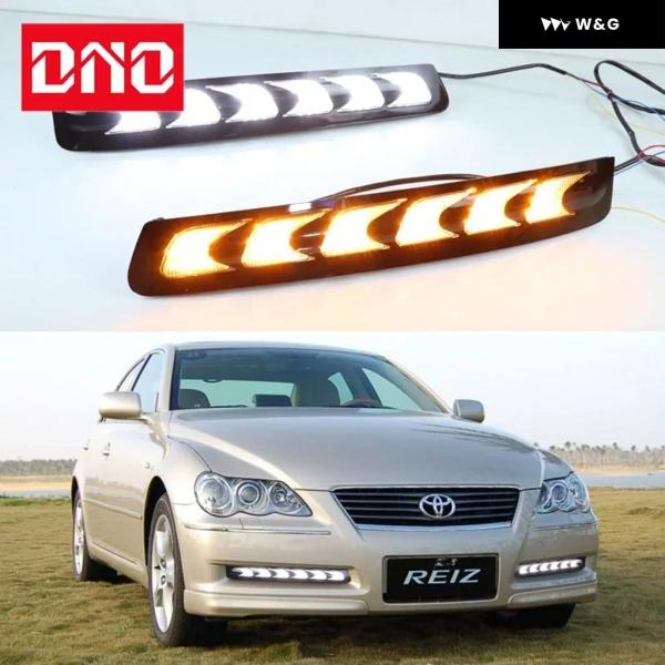 並行輸入品 車用LED DRL 12V デイタイム ランニングライト トヨタ マークX 2004 -...