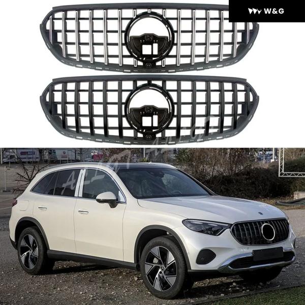 並行輸入品 フロントレーシングセンター グリル フェイスリフトアッパー バンパー グリル メルセデス...