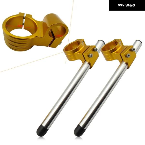 並行輸入品 50MM フォーク チューブ ハンドルバー マウント クリップ アプリリア ヤマハ ホン...