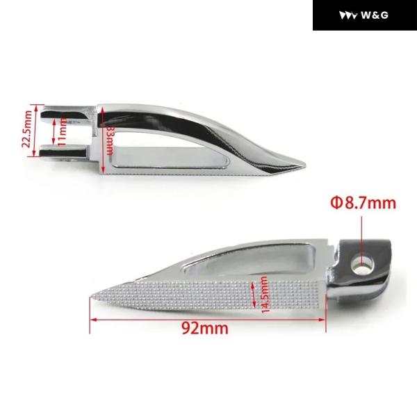 並行輸入品 オートバイ バイク アクセサリー ブレード リア フットペグ 1999-2007 スズキ...