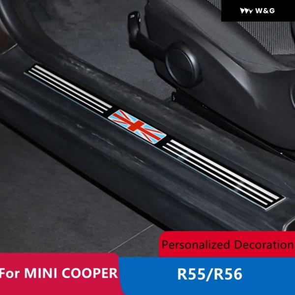 並行輸入品 ステンレス ドアシルストリップウェルカムフットボードドアペダルステッカーデコレーションカ...