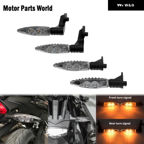並行輸入品 オートバイ フロント リア LED インジケーター ウィンカー ライト ブリンカー ラン...