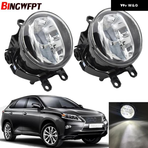 並行輸入品 2X 車用 LED ライト オート フォグランプ DRL デイタイム ランニングライト ...