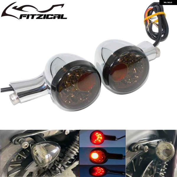 並行輸入品オートバイ バイク バレット LED ウィンカー インジケーター ブリンカー ライト ハー...
