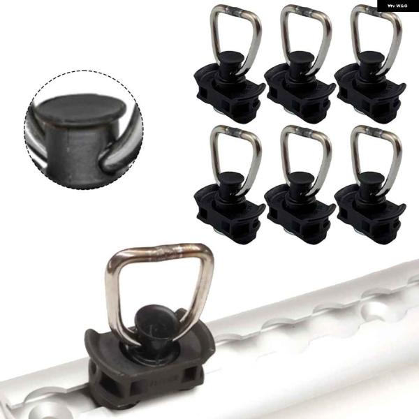 並行輸入品6X トラック ロックエンドフィッティング エアラインレール固定バックル RV トラック