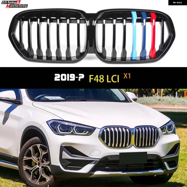 並行輸入品F48 LCI 交換フロント バンパー キドニー グリル BMW X1 SUV 2019-...