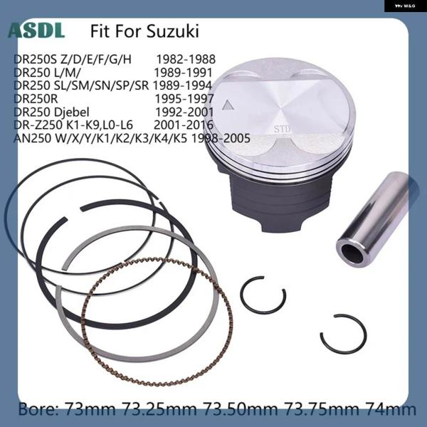 並行輸入品DR250 DR 250 AN250 AN 250 ピストンリングセット 73MM 73....