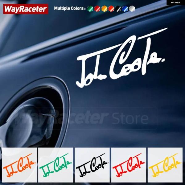 並行輸入品 反射カー ステッカー シグネチャー ジョンクーパー サインビニール デカール MINI ...
