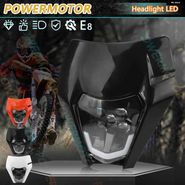 並行輸入品 バイク ヘッドライト LED エンデューロ KTM EXC XC SX MX XC 12...