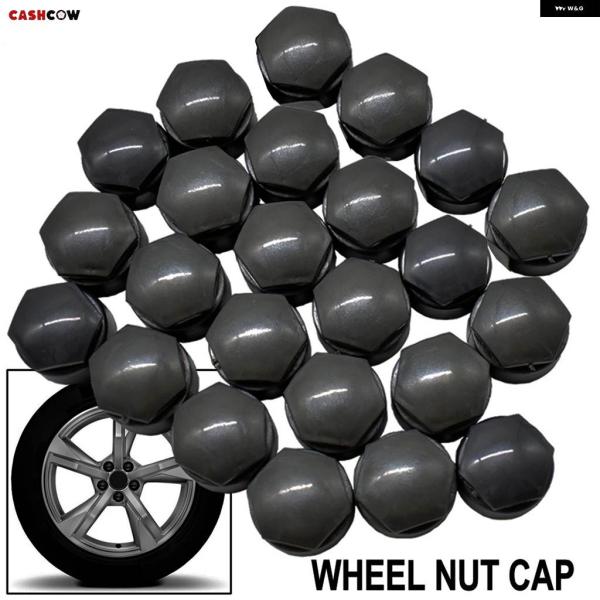 並行輸入品 24個 ホイールナットキャップタイヤハブスクリュー防錆車両ボルトスタッドカバー アウディ...
