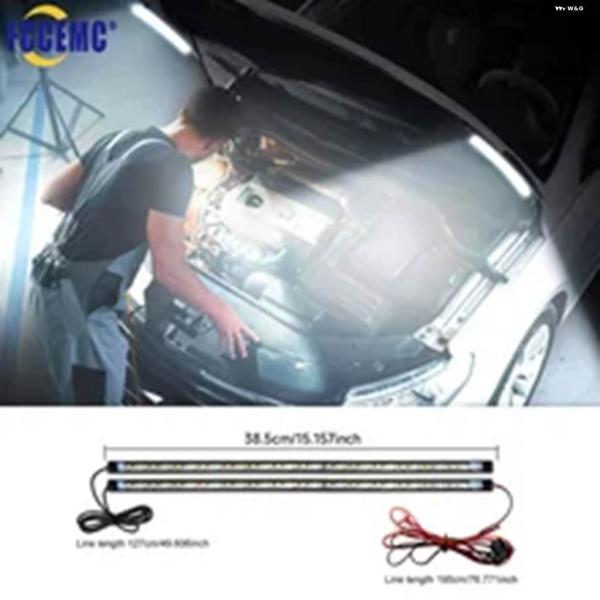 並行輸入品 1セット LED 車用 ボンネット 下作業点検ライトキット 防水 12V 白色 LED ...