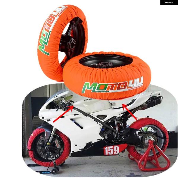 並行輸入品 デジタル機能なし 17インチ オートバイ レーシング タイヤ ウォーマー 110/120...