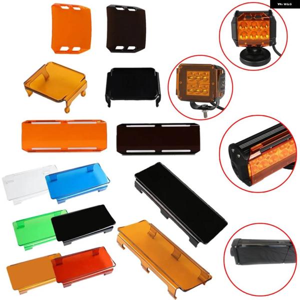 並行輸入品 LED ワーク ライトバー カバー アンバー クリア レッド ホワイト カラー 3インチ...