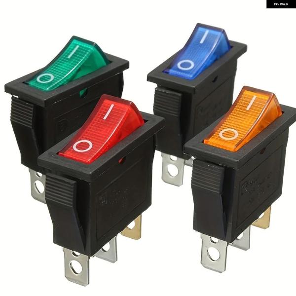 並行輸入品 8/10個 ロッカースイッチ トグル AC 20A/125V 15A/250V SPST...