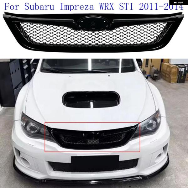 並行輸入品 フロント グリル フェイスリフト グリル スバル インプレッサ WRX STI 2011...