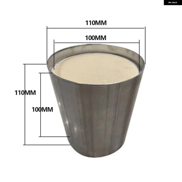 並行輸入品 触媒コンバーター 400CPSI EURO 5 110X110MM 三方円形高循環 セラ...