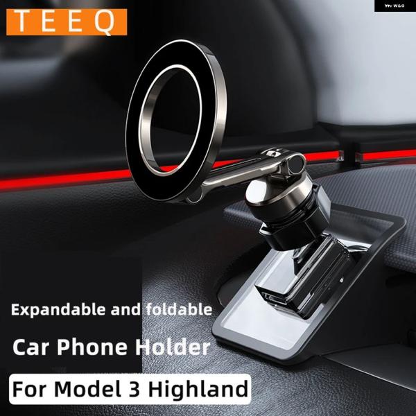 並行輸入品 テスラ マグネット式車載スマホ ホルダー マウント モデル3 ハイランド モデルY 製車...