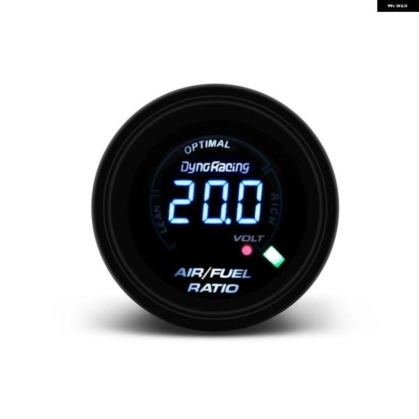並行輸入品 52MM LED 搭載デジタル式空燃比計 レーシングエアフューエルメーター インジケータ...
