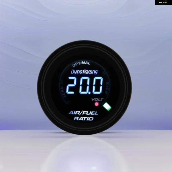 並行輸入品 52MM LED 搭載 スモークタイプ 12V 車載メーター デジタル式 空燃比計 レー...