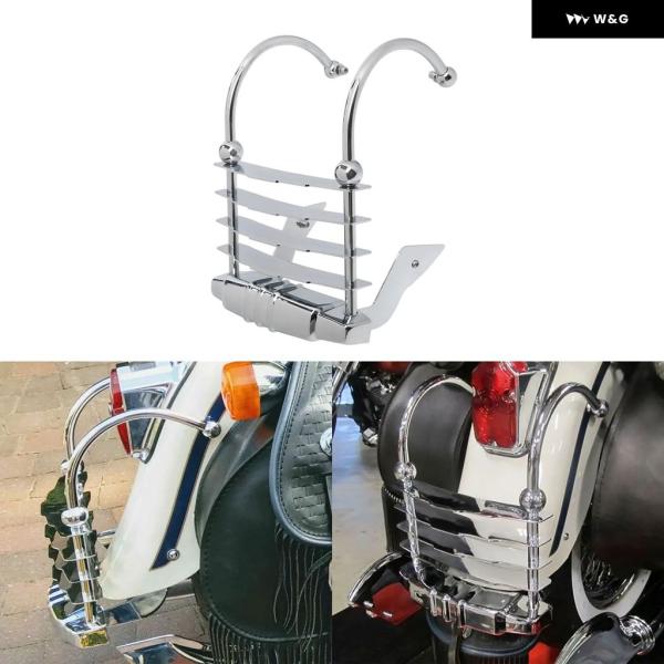 並行輸入品 リア バンパー チーズグレーター グリル ハーレー ヘリテージ スプリンガー FLSTS...