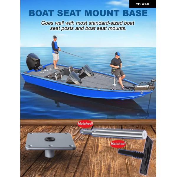 並行輸入品 ボートシートベース ボートシート台座 7インチ X 7インチ アルミ 合金 ベース 3/...