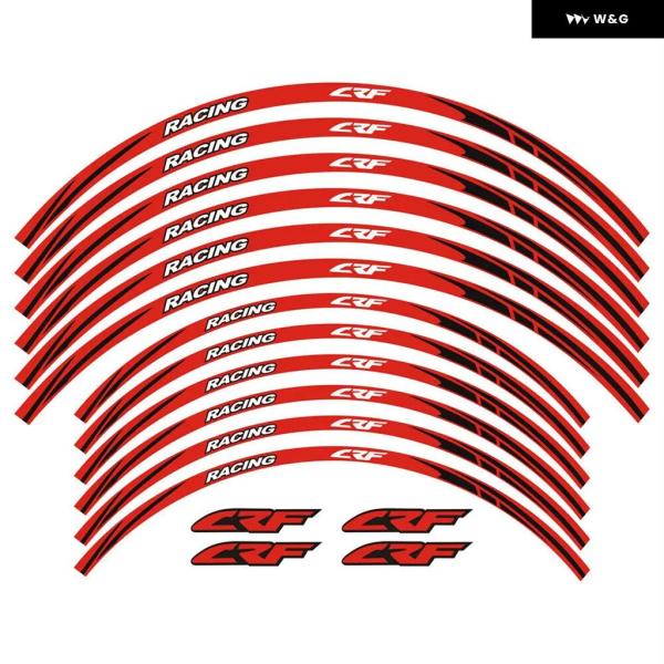 並行輸入品 ホンダ /F/LE/R/X オートバイ バイク ホイール デカール 防水 反射 ステッカ...