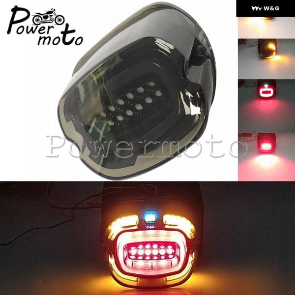 並行輸入品 12V オートバイ LED 一体型 リアランプ ハーレー ダイナ スポーツスター ツーリ...