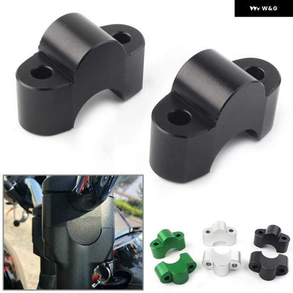 並行輸入品 オートバイ バイク ハンドルバー ライザー アダプター ライザーCNCアルミ2個 カワサ...