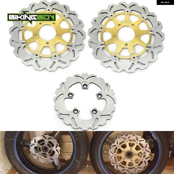 並行輸入品フロント リア ブレーキディスク ローター GSXR GSX-R 1000 01 02 0...