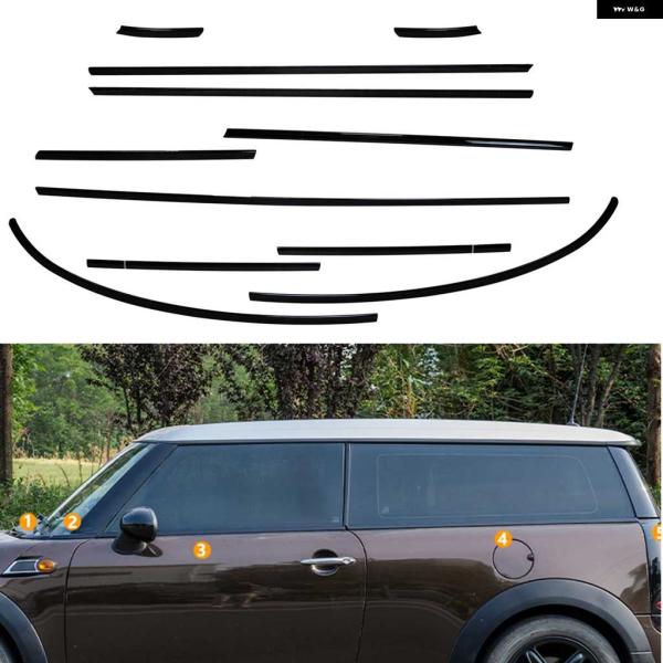 並行輸入品MINI CLUBMAN R55 2008-2014 外装 ウィンドウ トリム ストリップ...