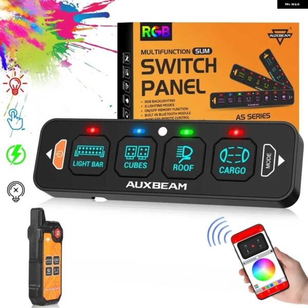 並行輸入品RGBスイッチ パネル APPREMOTE コントロール 付き トグル/モーメンタリー/パ...