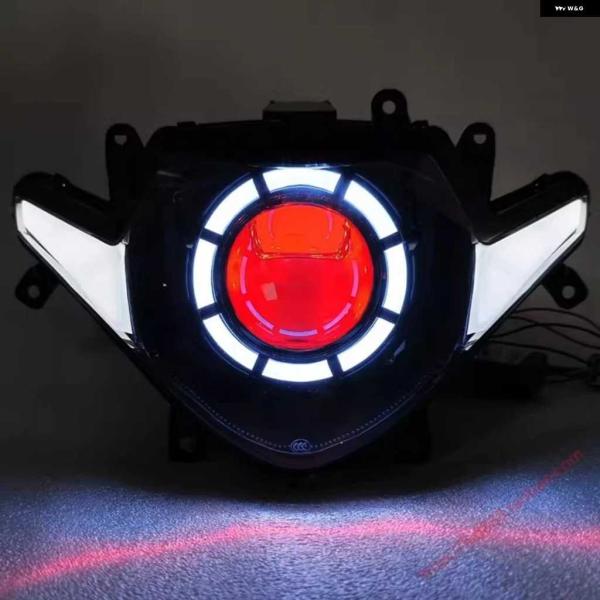 並行輸入品オートバイ ヘッドライト アセンブリ スズキ GSX250R カスタム LED デュアルレ...
