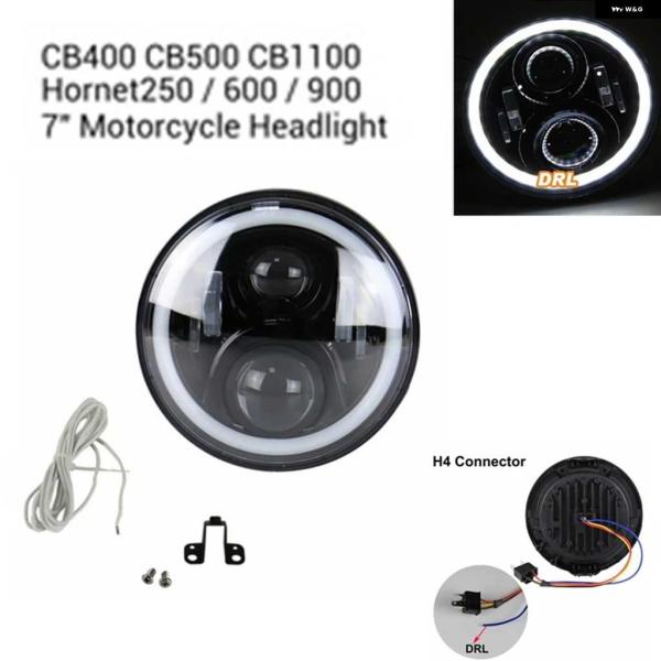 並行輸入品H4 LEDプロジェクター ヘッドライト 7インチ ホンダ CB400 CB500 CB1...