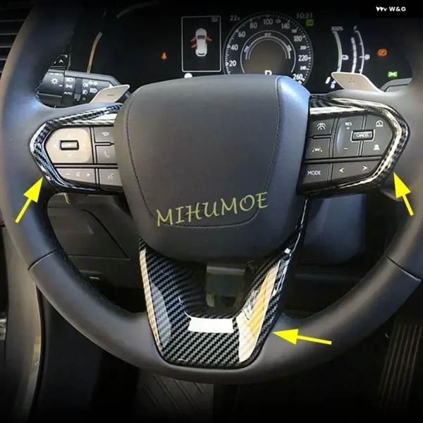 並行輸入品カーボン ステアリングホイール スイッチカバー トリム アクセサリー 2024 2025 ...