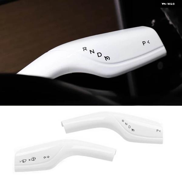 並行輸入品2個 ワイパー ステアリング レバー カバー テスラ モデルYモデル3 カーボン ステアリ...
