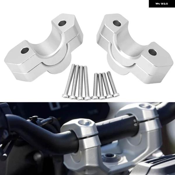 並行輸入品15MM/30MM アルミ ハンドルバー ライザー 高さ調整クランプ マウント BMW R...