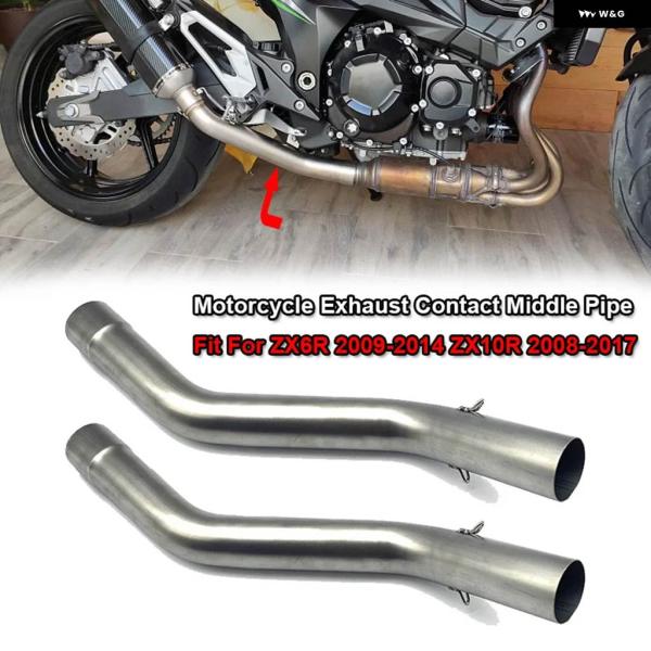 並行輸入品ZX-6R ZX6R 2009-2014 オートバイ 排気コンタクトミドル パイプ コネク...