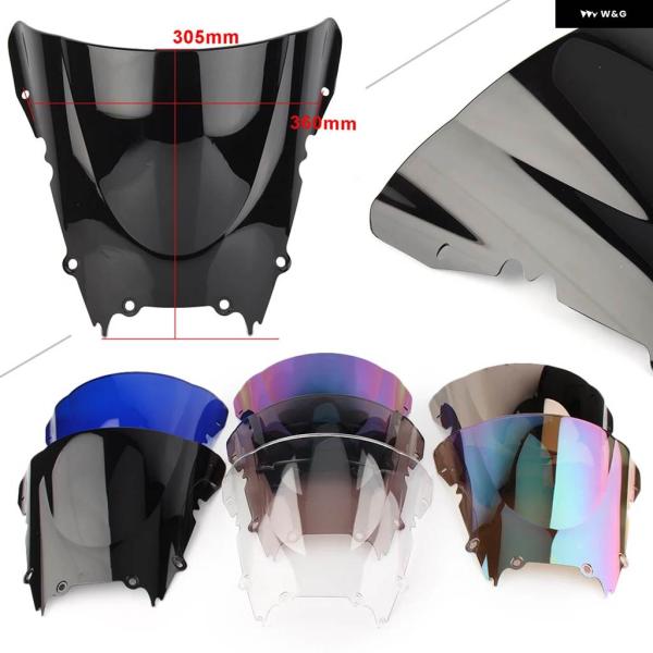 並行輸入品R6 1998-2002 オートバイ ダブルバブル ウィンドシールド 防風 ABS ウィン...