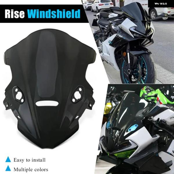 並行輸入品675SR 675SR-R 675SRR バイク ライズ ウィンドスクリーン ウィンドシー...